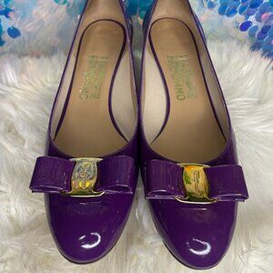Ferragamo Purple Heels